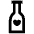 Wine Bottle Heart Icon from Atlas Line Set | Free Download as SVG Vector and Transparent PNG | Streamline icons