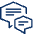 Bubble Chat Double Text 1 Icon from Cyber Line - Free Set