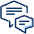 Bubble Chat Double Text Icon from Cyber Duotone - Free Set