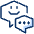Bubble Chat Double Typing Smiley Face Icon from Cyber Duotone - Free Set