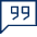 Bubble Chat Quote 1 Icon from Cyber Line - Free Set