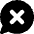 Chat Bubble Oval Delete Icon from Micro Solid - Free Set