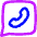Chat Bubble Square Phone Icon from Flex Neon - Free Set