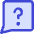 Chat Bubble Square Question Icon from Core Duo - Free Set