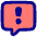 Chat Bubble Square Warning Icon from Plump Pop - Free Set