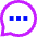Chat Bubble Typing Oval Icon from Sharp Neon - Free Set