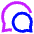 Chat Two Bubbles Oval Icon from Sharp Neon - Free Set