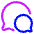Chat Two Bubbles Oval Icon from Plump Neon - Free Set