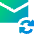 Mail Loading Icon from Sharp Gradient- Free Set