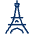 Eiffel Tower Icon from Cyber Duotone - Free Set