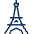 Eiffel Tower Icon from Cyber Line - Free Set