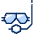 Snorkel Mask 1 Icon from Cyber Duotone - Free Set