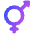 Intersex Symbol Icon from Plump Gradient - Free Set