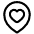 Location Heart Pin Icon from Plump Line - Free Set