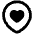 Location Heart Pin Icon from Plump Remix - Free Set | Free Download as SVG Vector and Transparent PNG | Streamline icons