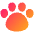 Download free Pet Paw PNG, SVG vector icon from Plump Gradient - Free set.