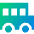 School Bus Side Icon from Sharp Gradient- Free Set