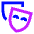 Theater Mask Icon from Sharp Neon - Free Set