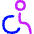Wheelchair 1 Icon from Flex Neon - Free Set