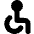 Wheelchair Disability Icon from Micro Solid - Free Set