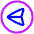 Compass West Icon from Plump Neon Set