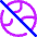 Globe Explore Off Disable Icon from Core Neon Set