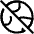 Globe Explore Off Disable Icon from Plump Line Set