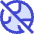 Globe Explore Off Disable Icon from Sharp Duo Set