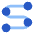Journey Route Icon from Plump Flat Set