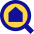 Location Building Search Icon from Sharp Pop Set