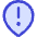 Location Hazard Attention Pin icon - Free transparent PNG, SVG. No sign up needed.