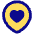 Location Heart Pin Icon from Plump Pop Set