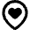 Location Heart Pin Icon from Core Remix Set | Free Download as SVG Vector and Transparent PNG | Streamline icons