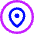Location Pin Circle Icon from Core Neon Set