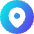 Location Pin Circle Icon from Core Gradient Set