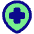 Location Pin Medical Hospital 1 Icon from Plump Pop Set | Free Download as SVG Vector and Transparent PNG | Streamline icons