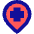 Location Pin Medical Hospital 1 Icon from Sharp Pop Set