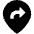 Location Pin Moved Icon from Sharp Solid Set