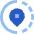 Location Pin Share Live Icon from Sharp Flat Set