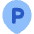 Location Pin Transport Parking Area Icon from Flex Flat Set