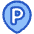 Location Pin Transport Parking Area Icon from Plump Duo Set