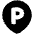 Location Pin Transport Parking Area Icon from Plump Solid Set