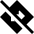 Map Direction Disable Icon from Sharp Solid Set
