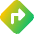 Map Direction Enable Icon from Core Gradient Set