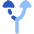 Navigation Arrow Alt Route Icon from Flex Flat Set