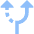 Navigation Arrow Alt Route Icon from Sharp Flat Set