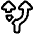 Navigation Arrow Alt Route Icon from Plump Line Set