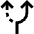 Navigation Arrow Alt Route Icon from Sharp Line Set