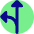 Navigation Arrow Fork Left Icon from Core Pop Set