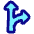 Navigation Arrow Fork Right Icon from Plump Pop Set